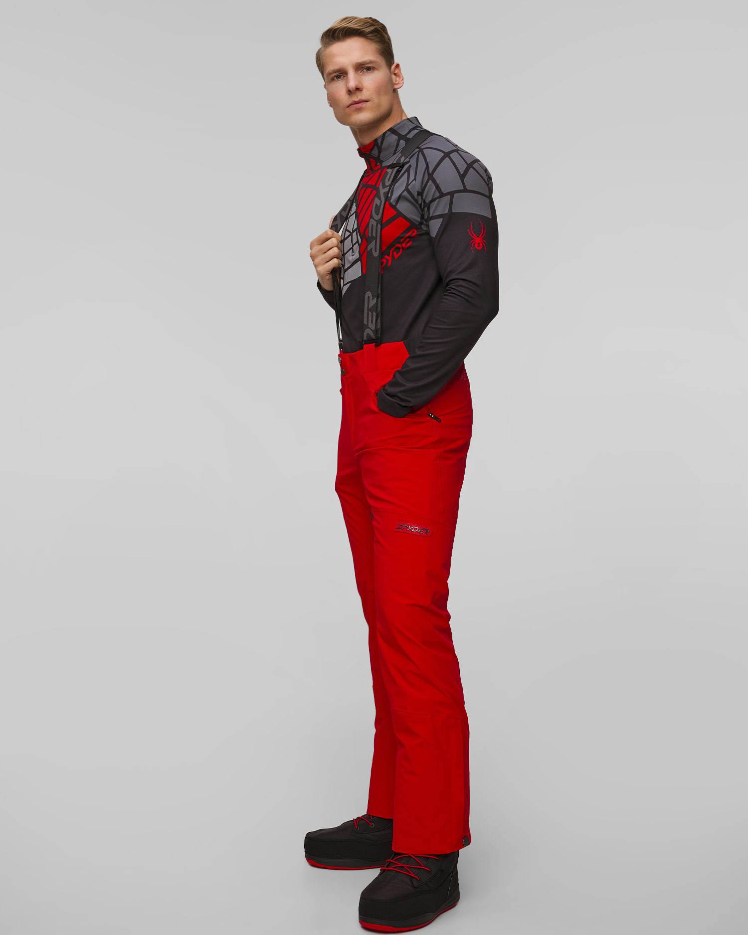 Men's ski trousers with suspenders Spyder Bormio