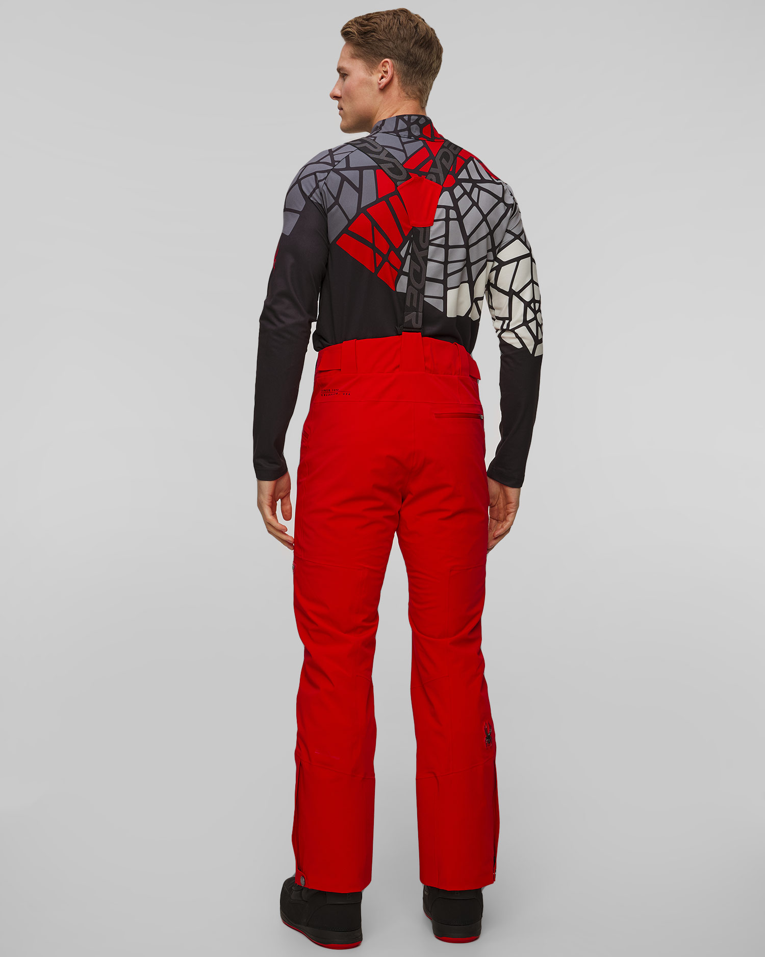 Men's ski trousers with suspenders Spyder Bormio