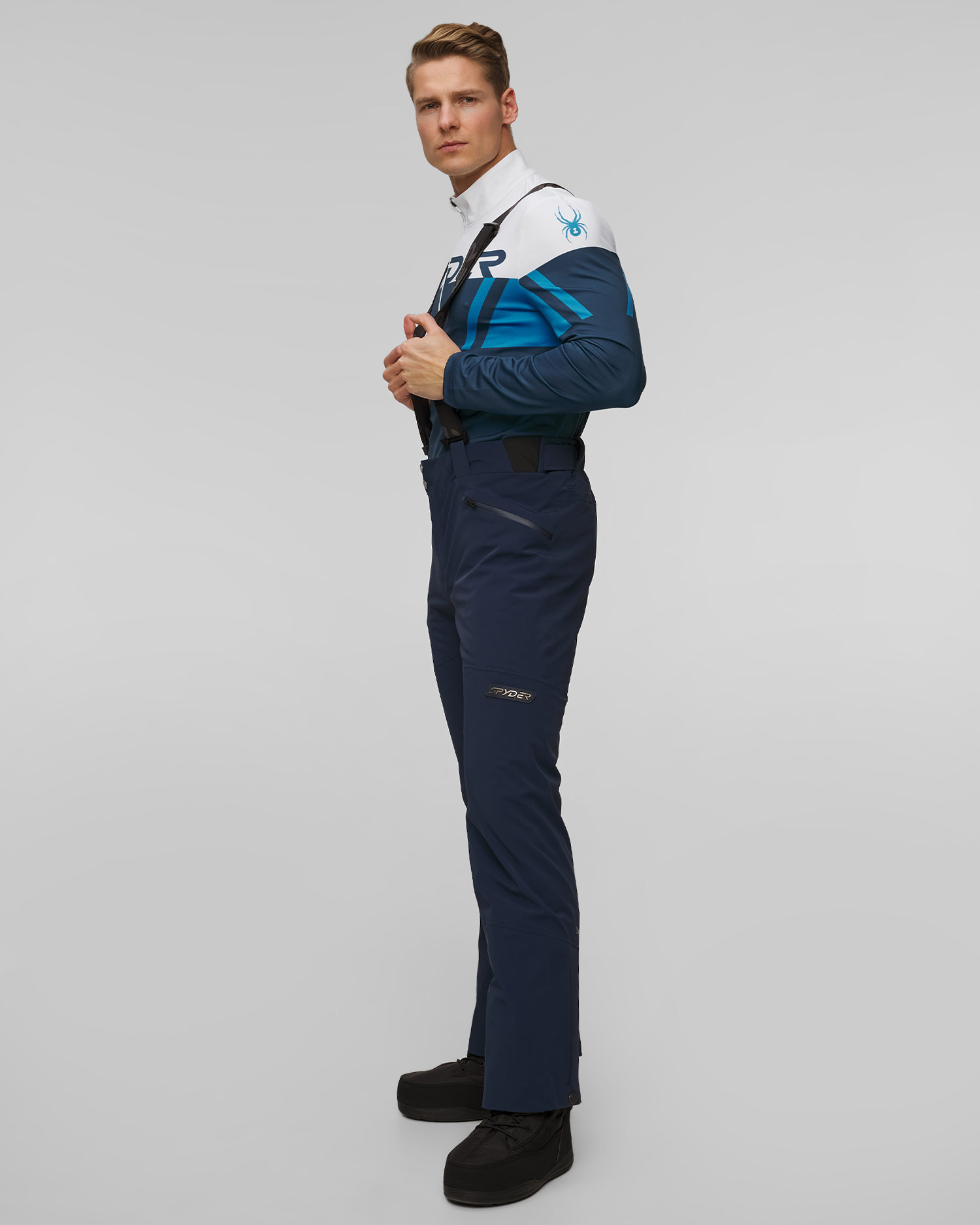 Pantalon de ski avec bretelles pour hommes Spyder Bormio 