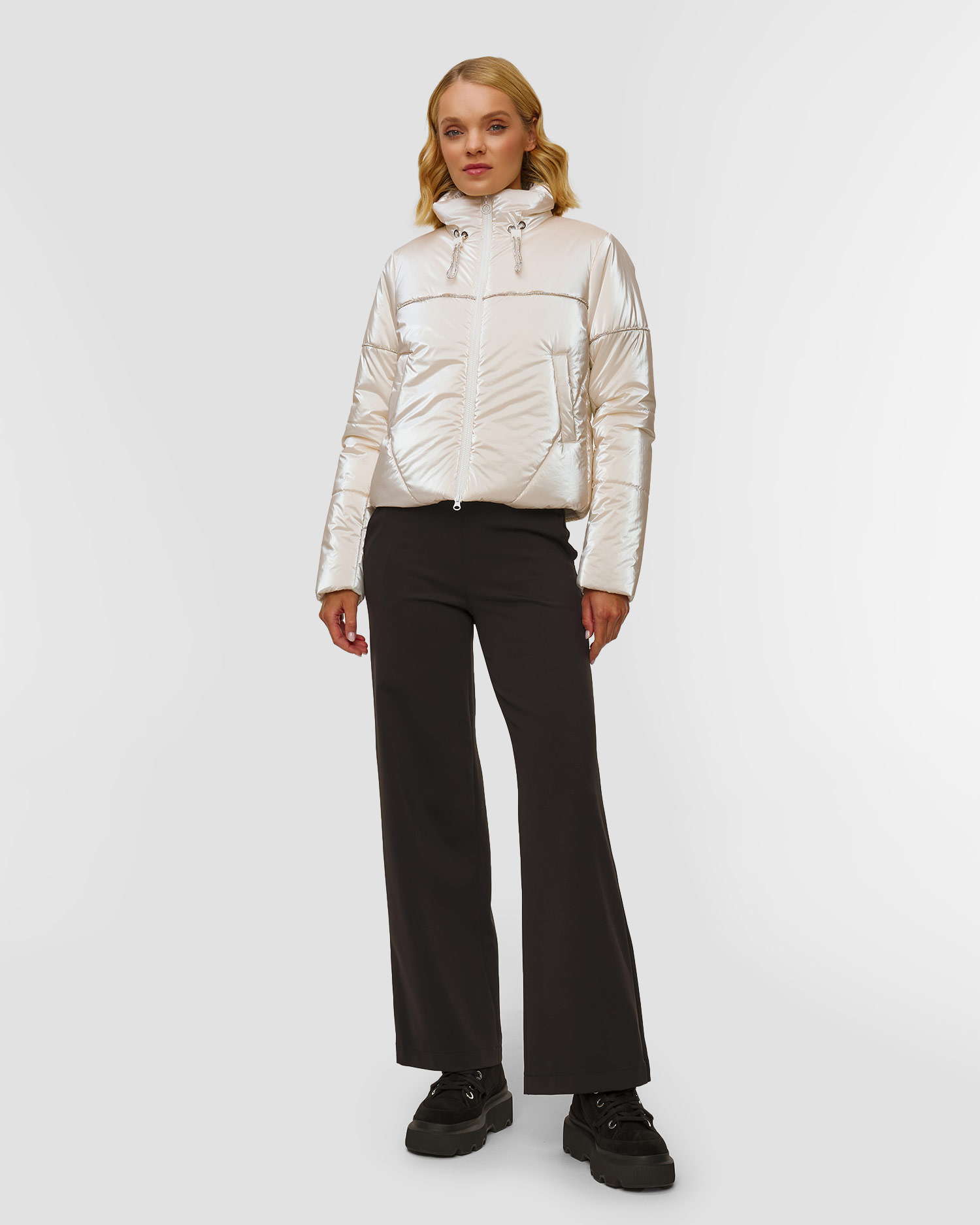 Veste d'hiver blanc perle pour femmes Sportalm