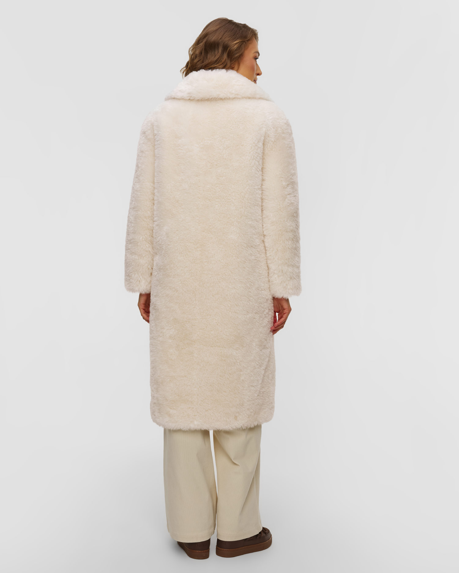 Women's beige fur coat Sportalm
