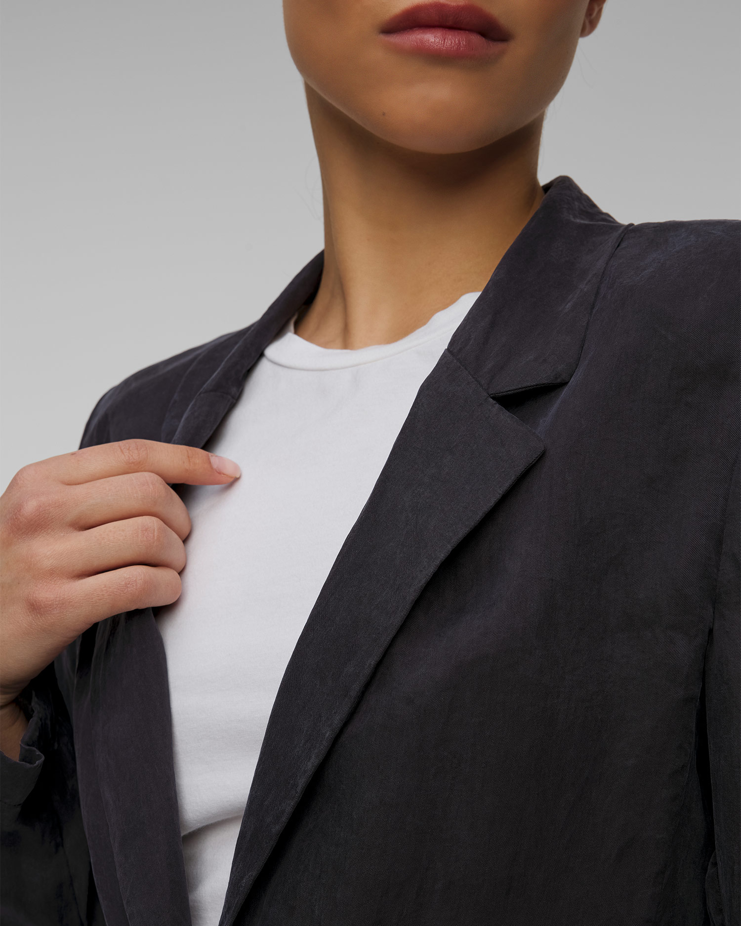 Blazer blu scuro di viscosa da donna Sportalm