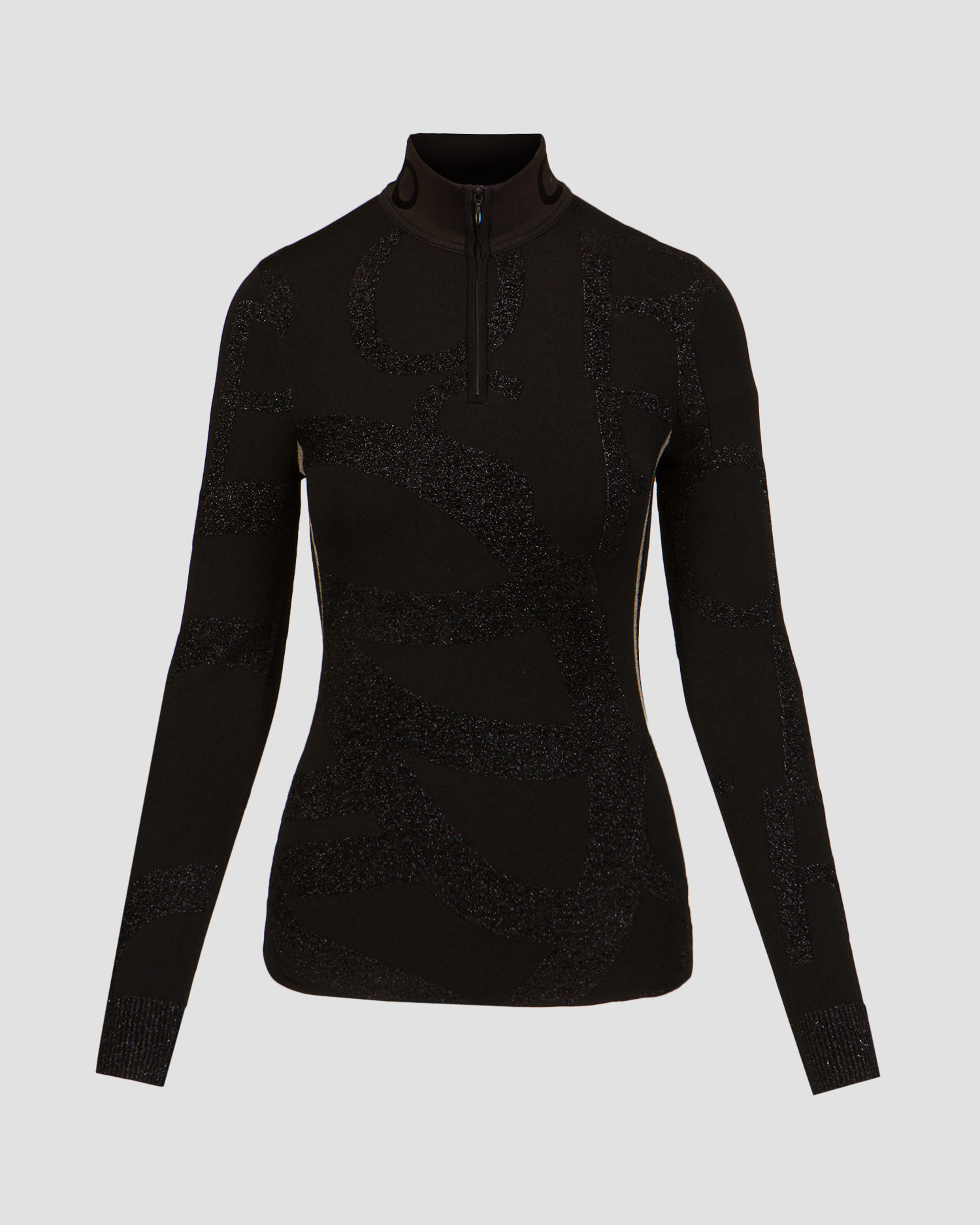 Sportalm Damen Ski-Rollkragenpullover aus Viskose in Schwarz
