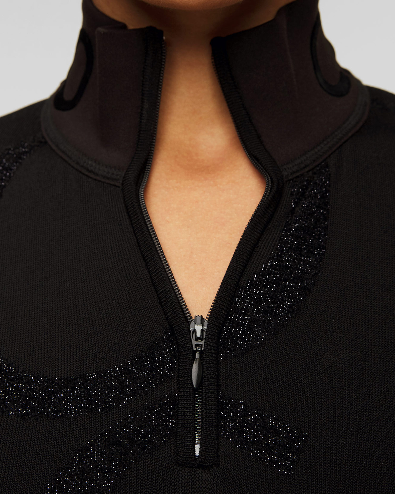 Pulover de schi din viscoză pentru femei Sportalm - negru