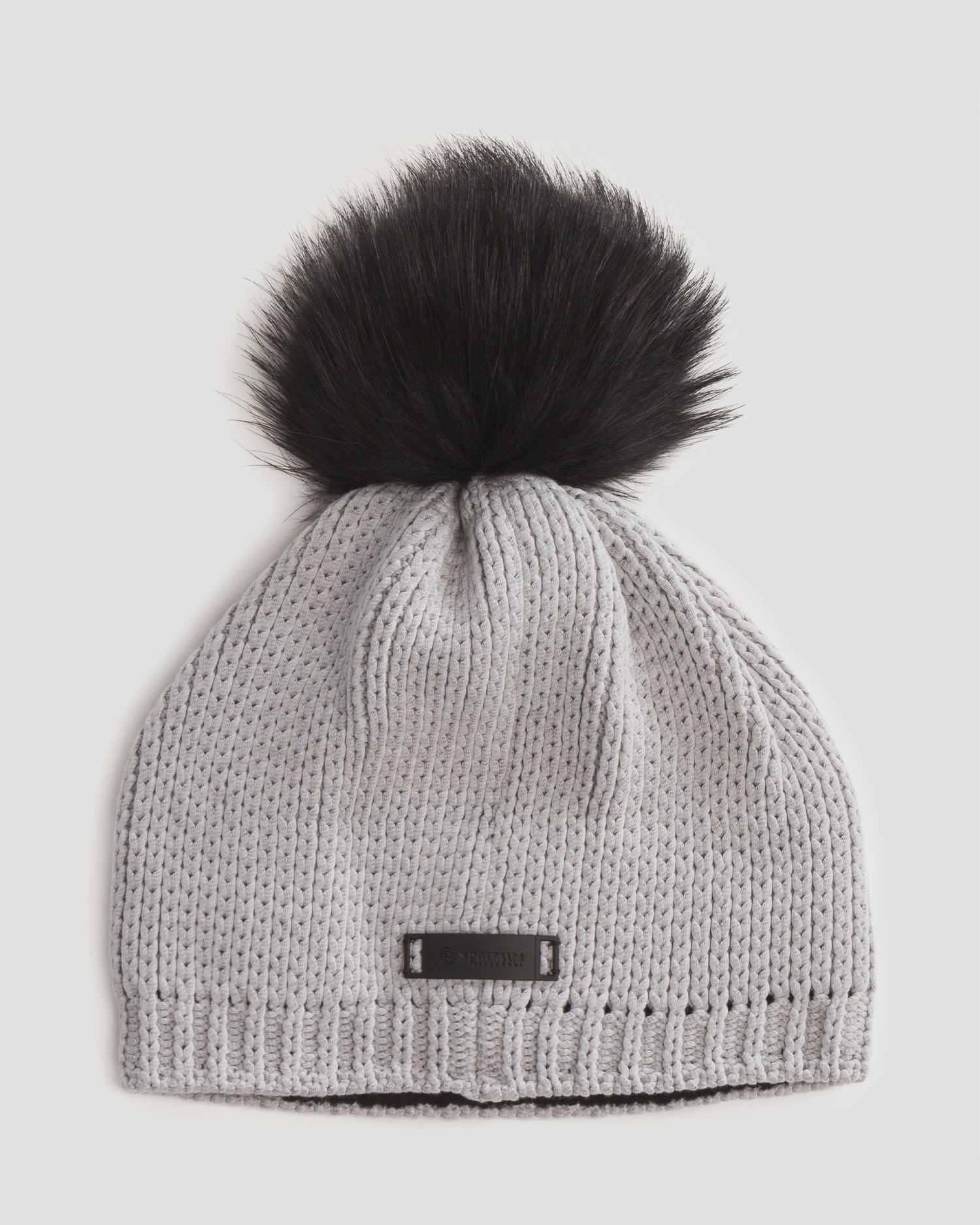 Bonnet d'hiver pour femme avec pompon Sportalm grey