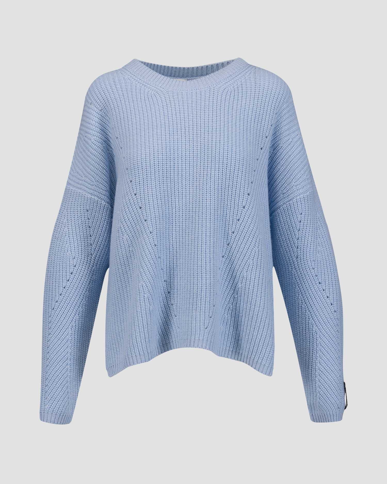 Women’s blue woolen sweater with cashmere Sportalm