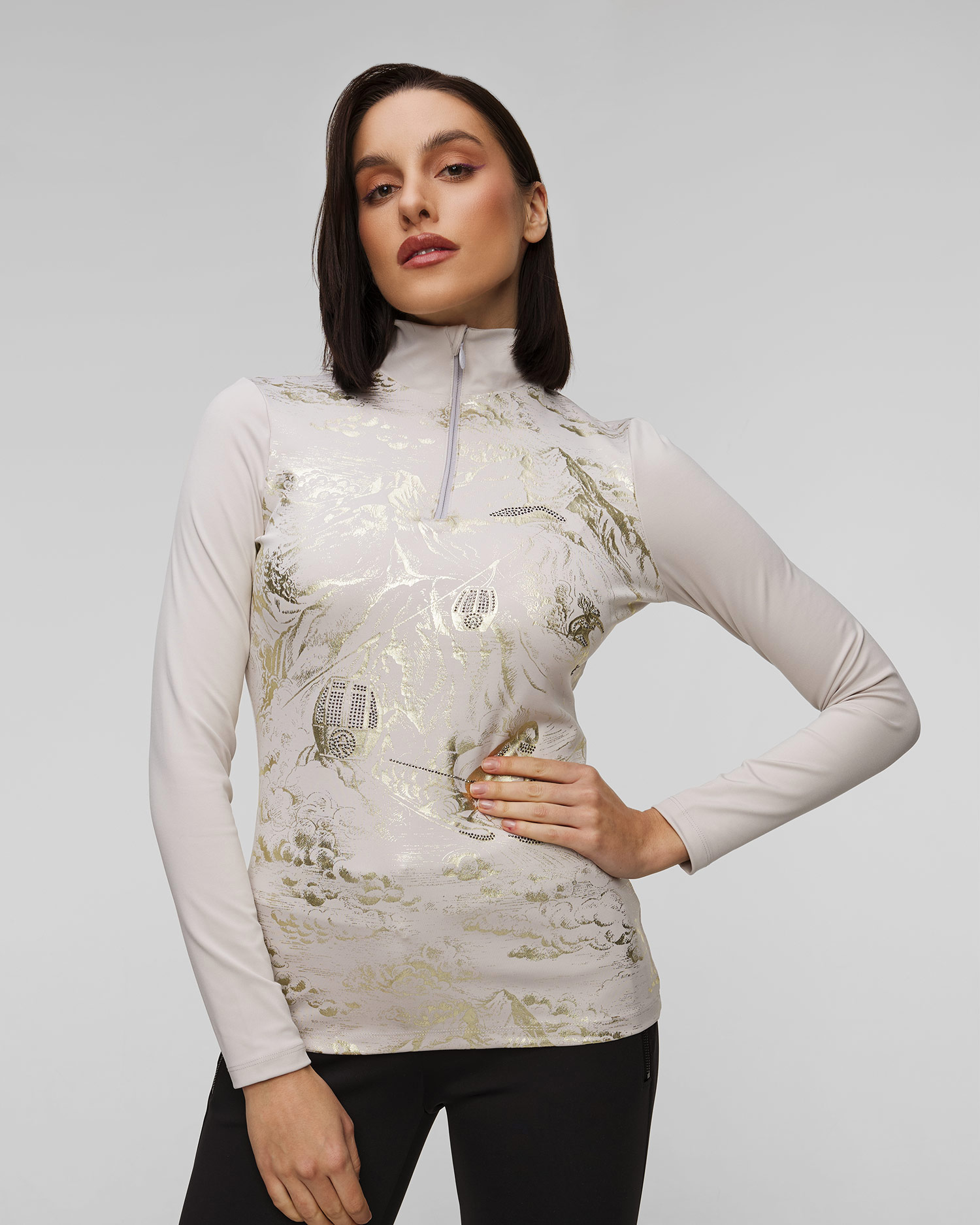 Pulover cu guler înalt de schi pentru femei Sportalm