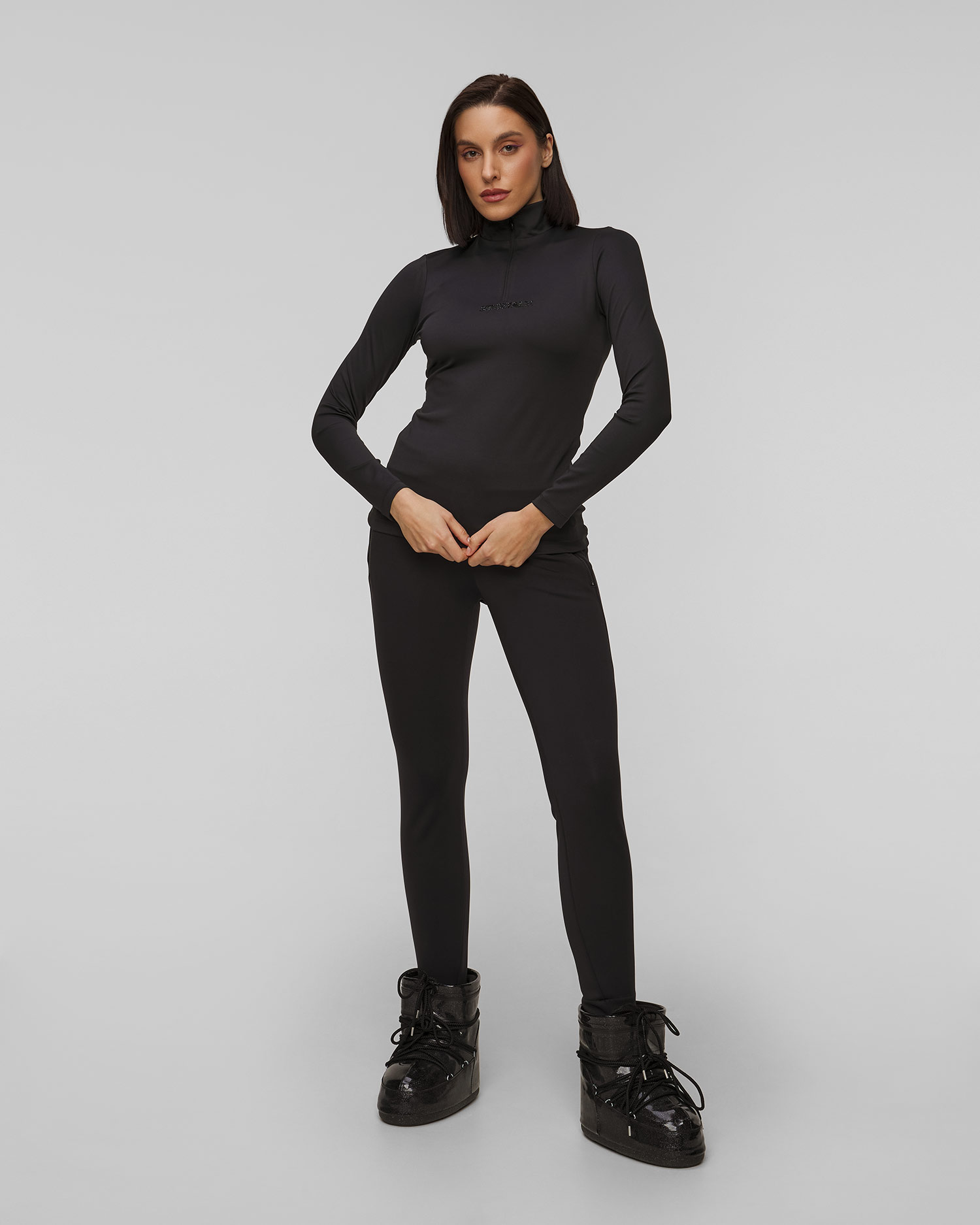 Col roulé de ski noir pour femmes Sportalm