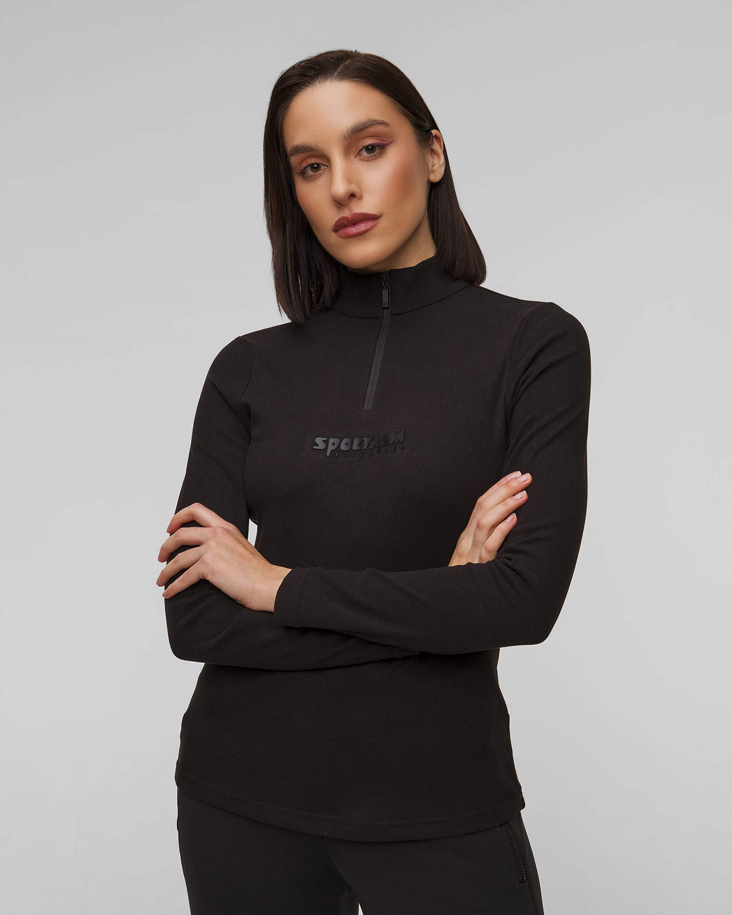 Sportalm Schwarzer Ski-Rollkragenpullover für Damen