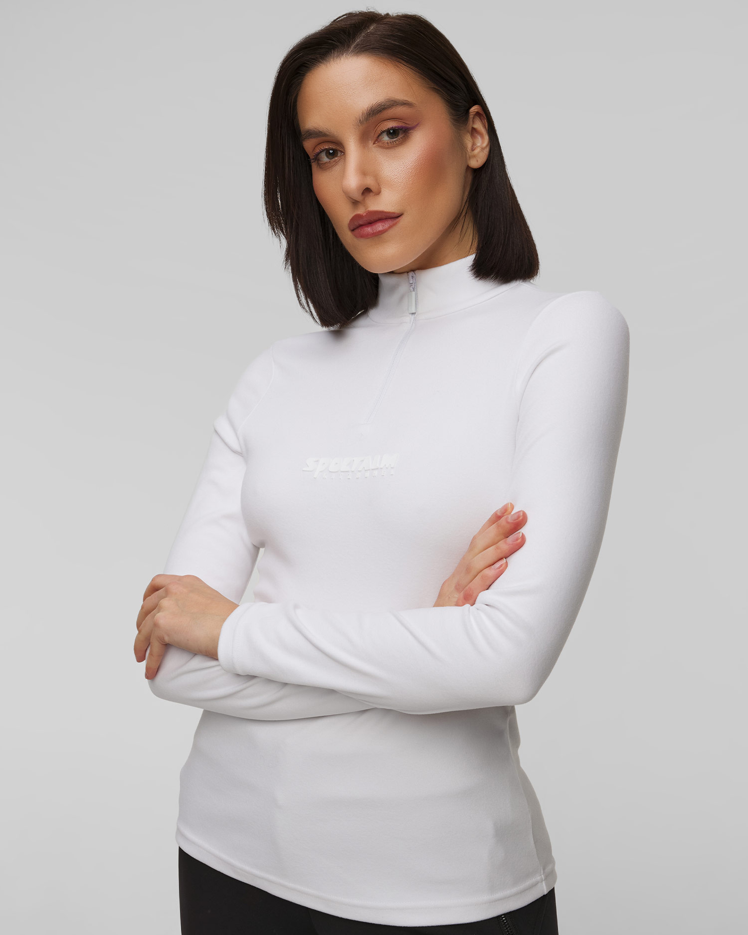 Col roulé de ski blanc pour femmes Sportalm