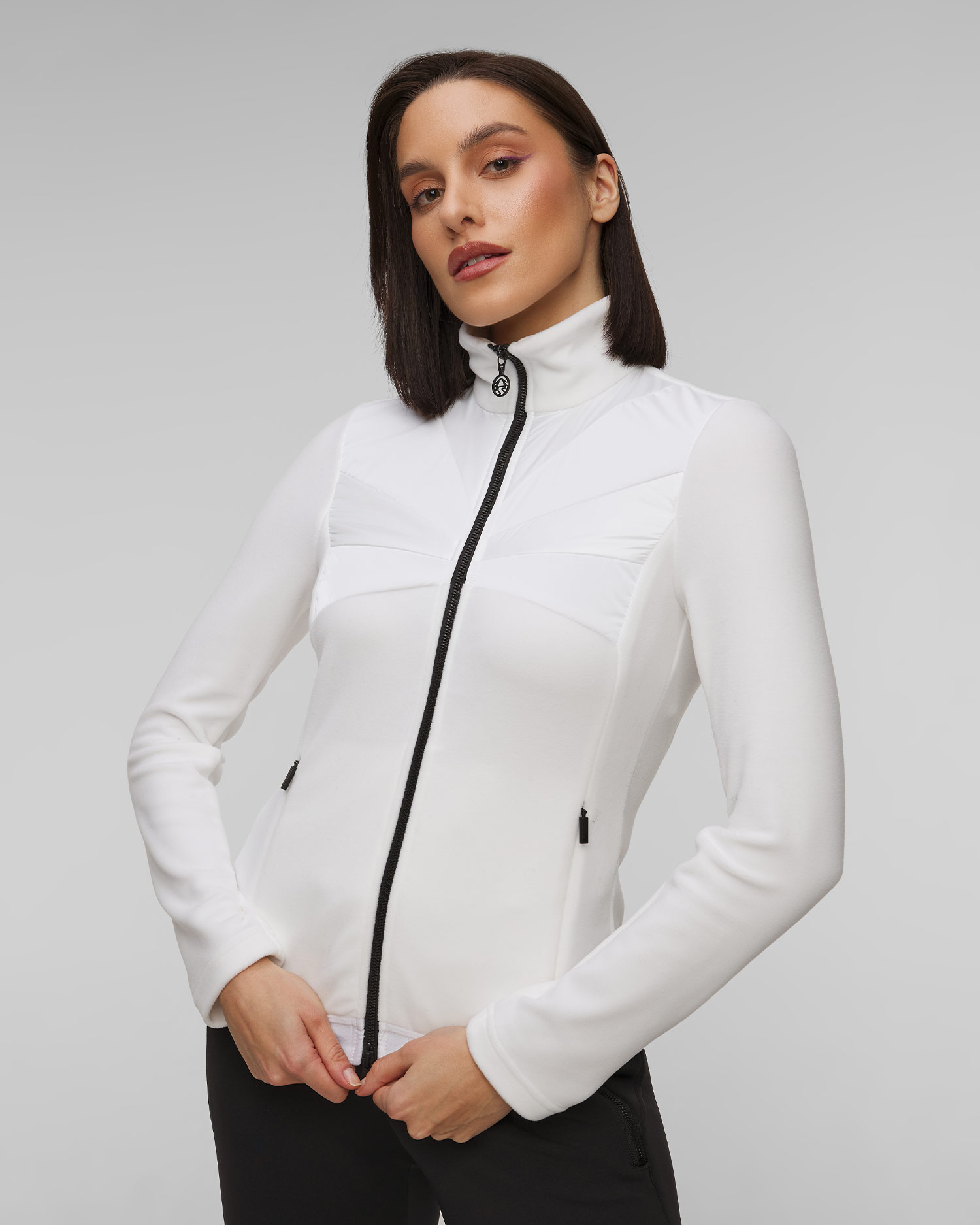 Sweat-shirt en polaire blanc pour femmes Sportalm