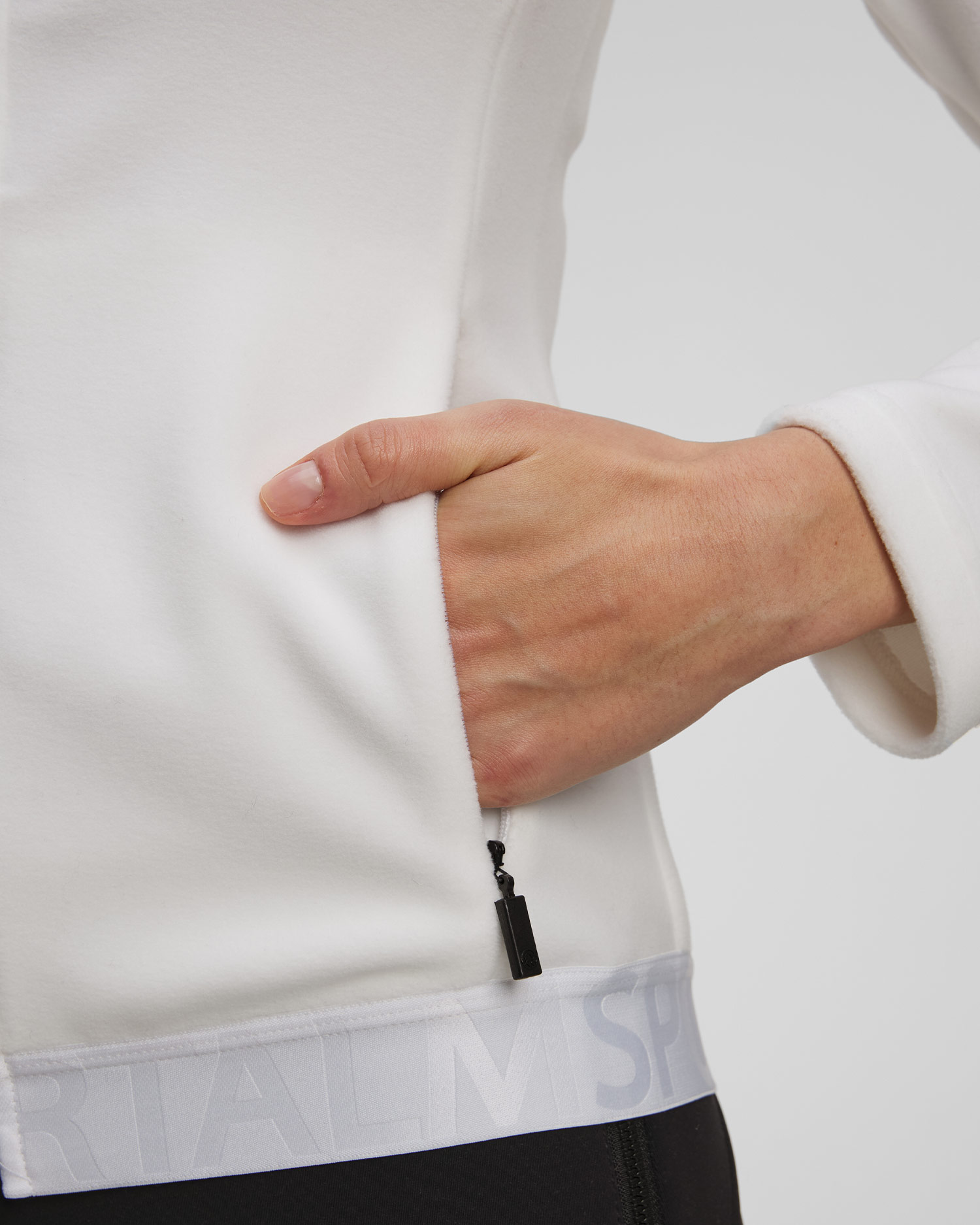 Bluză din fleece albă pentru femei Sportalm