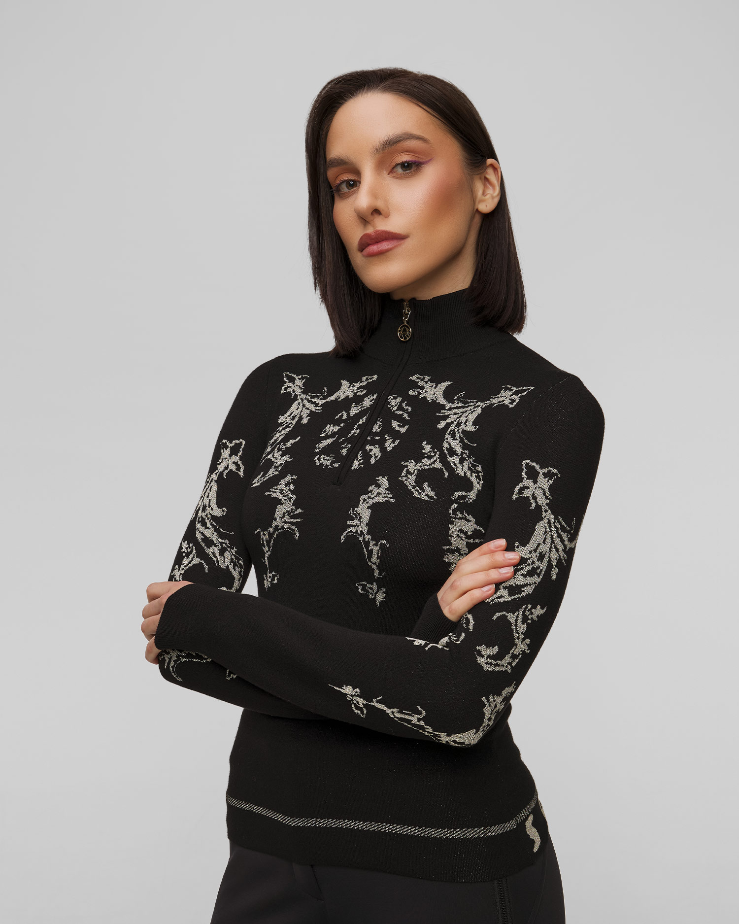 Pulover cu guler înalt de schi pentru femei Sportalm