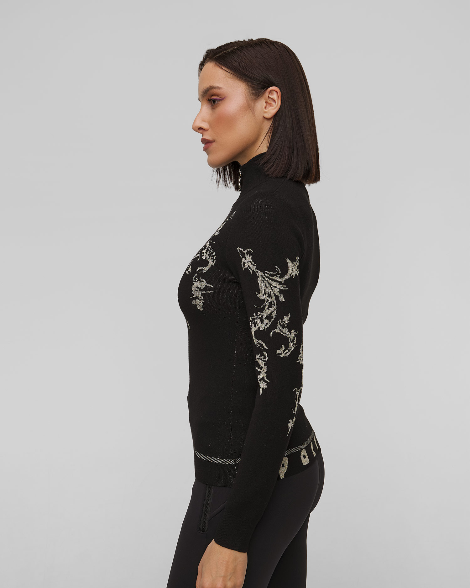 Pulover cu guler înalt de schi pentru femei Sportalm