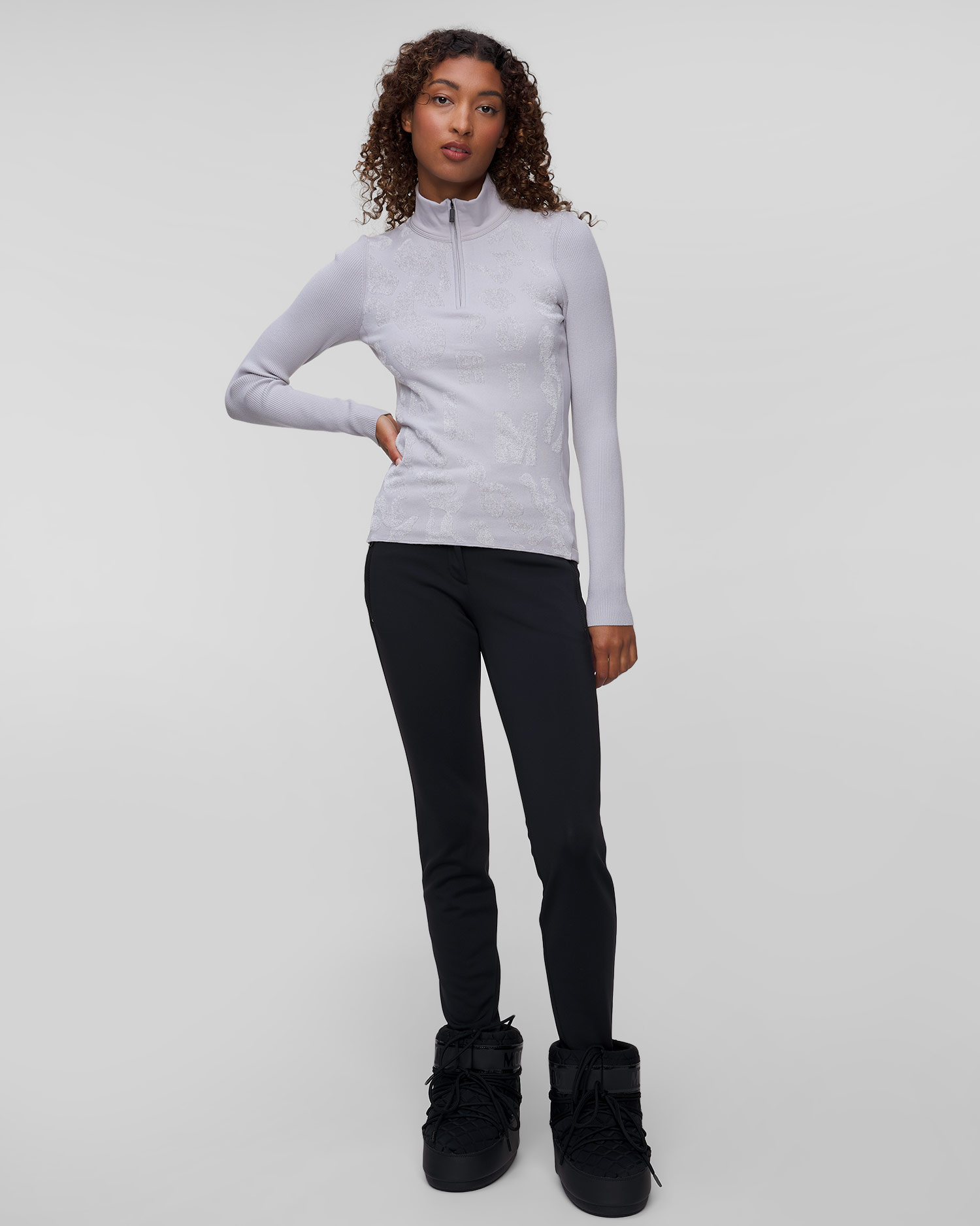 Dolcevita bianco da sci da donna Sportalm
