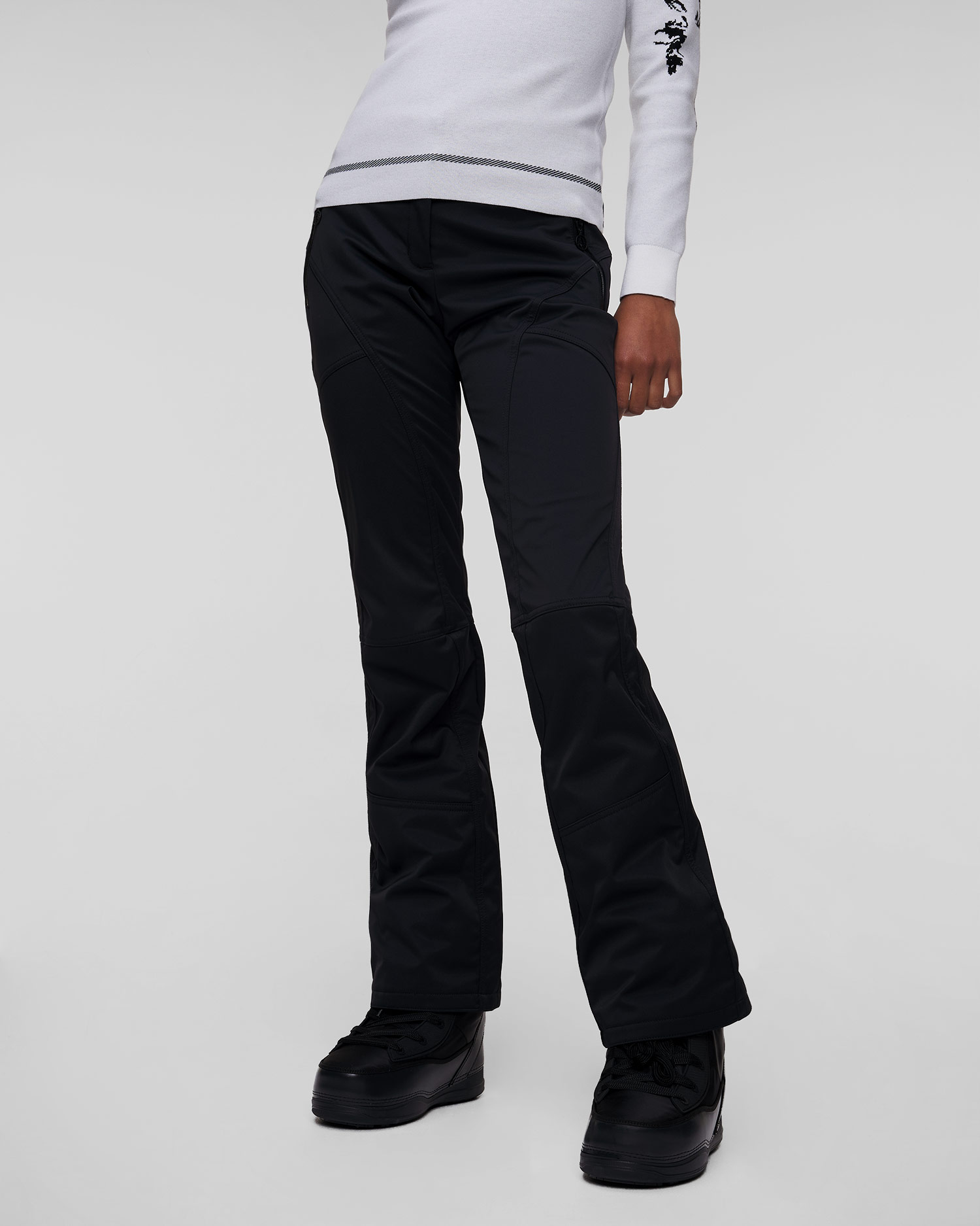 Pantaloni neri da sci da donna Sportalm