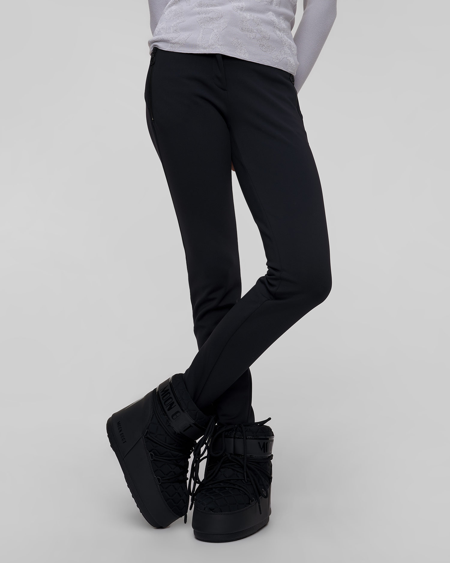 Pantaloni neri da sci da donna Sportalm