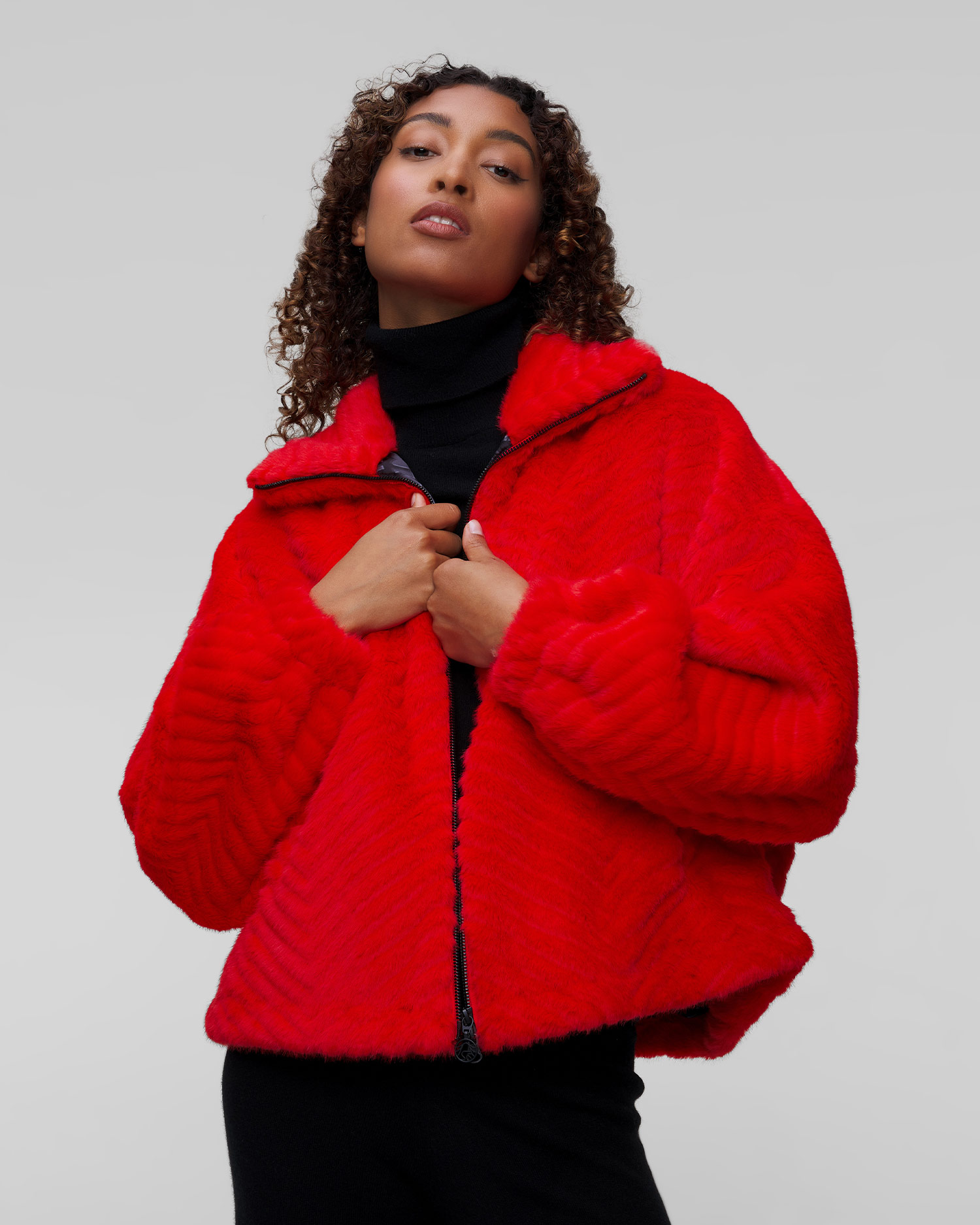 Sportalm Pelzjacke für Damen in Rot