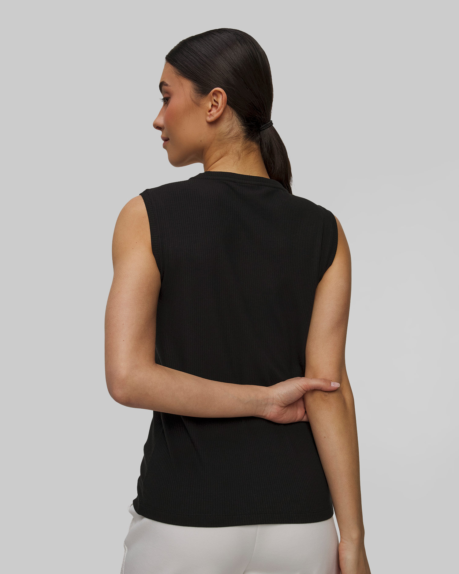 Top negru cu dantelă pentru femei Sportalm