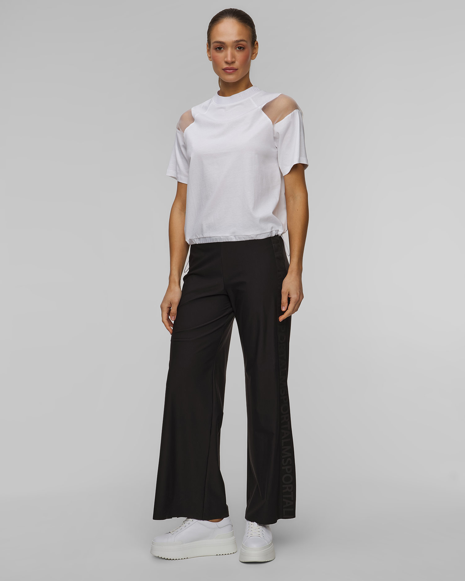 Biały T-shirt damski Sportalm