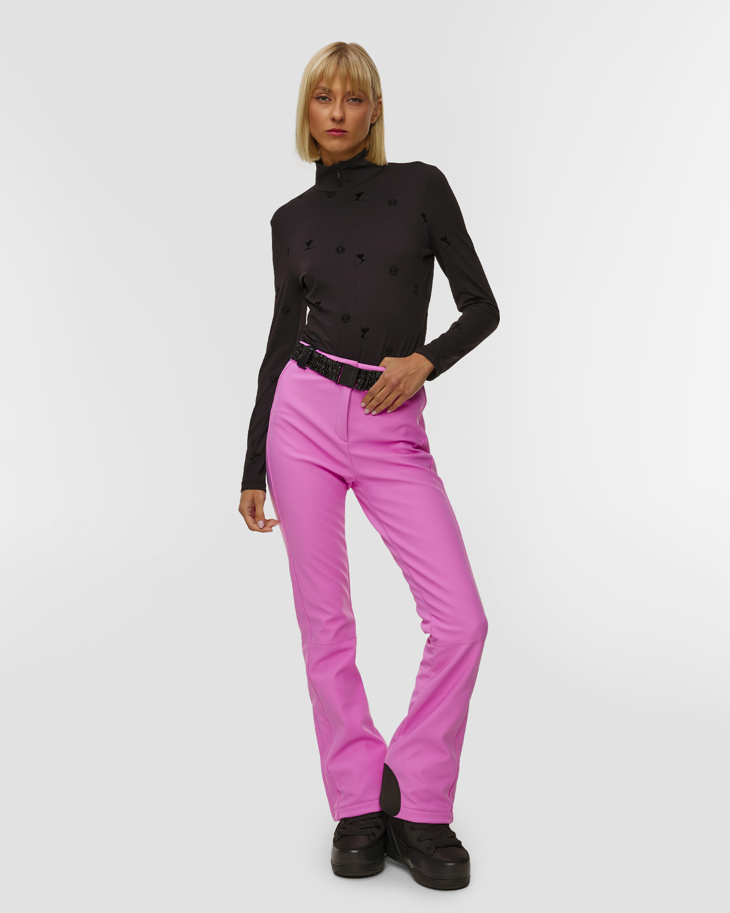 Sportalm Schwarzer Ski-Rollkragenpullover für Damen