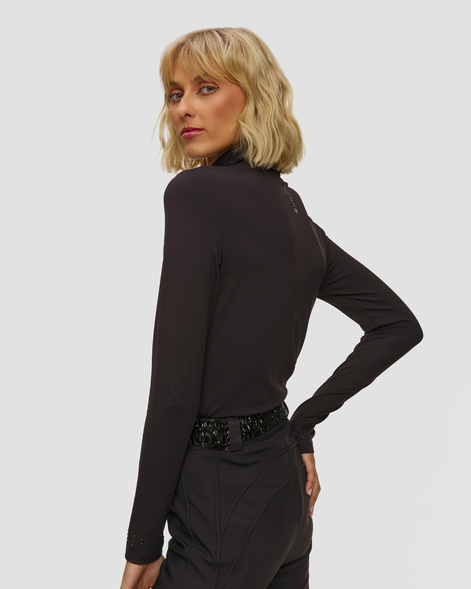 Sportalm Schwarzer Ski-Rollkragenpullover für Damen