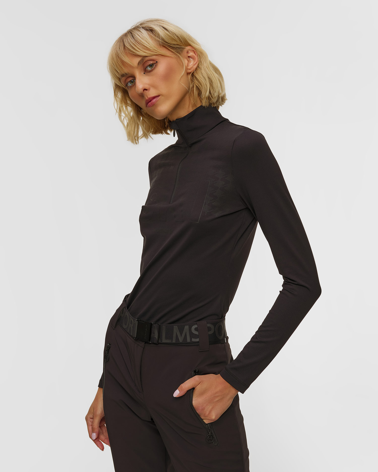 Sportalm Schwarzer Ski-Rollkragenpullover für Damen