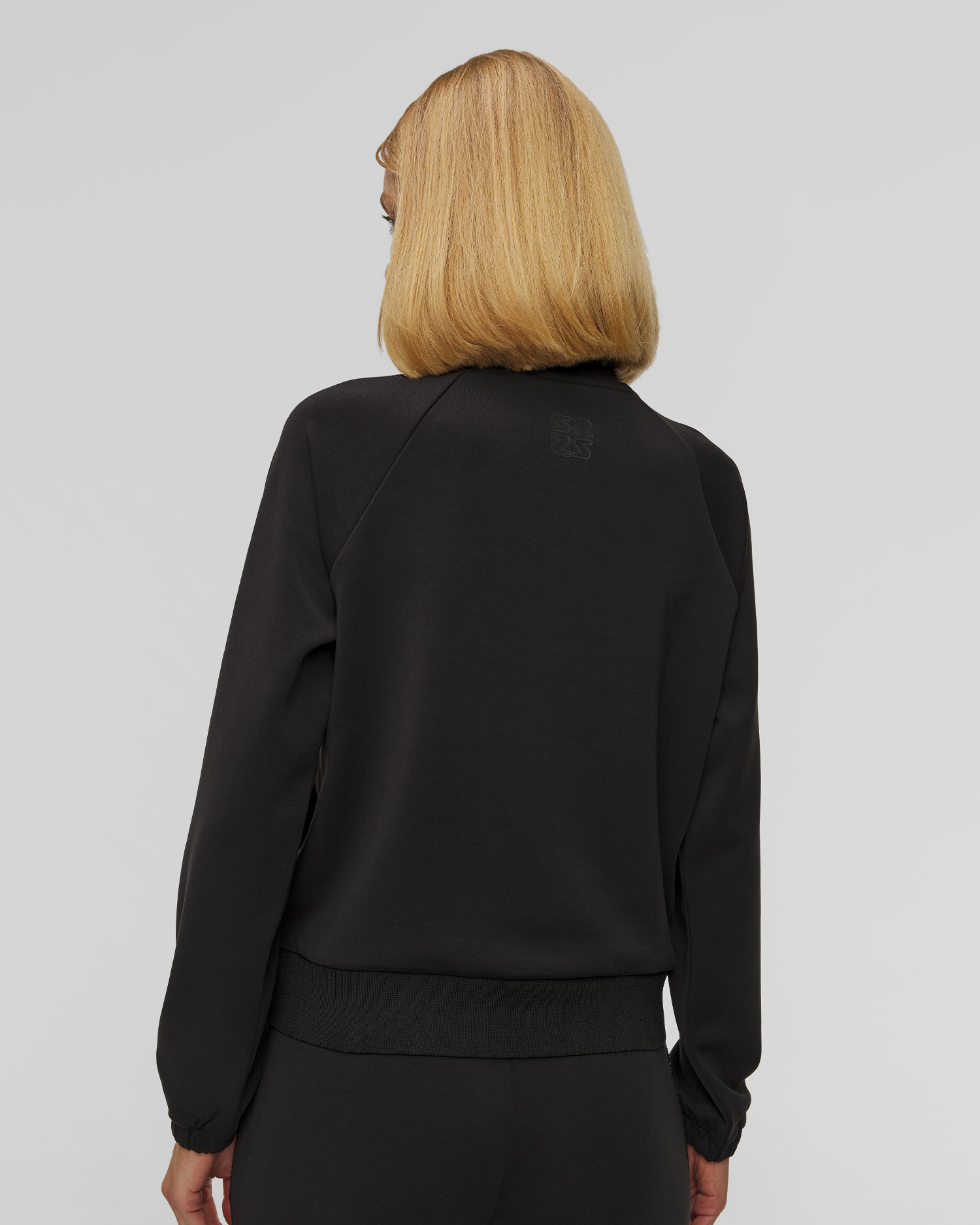 Bluză neagră cu fermoar pentru femei Sportalm