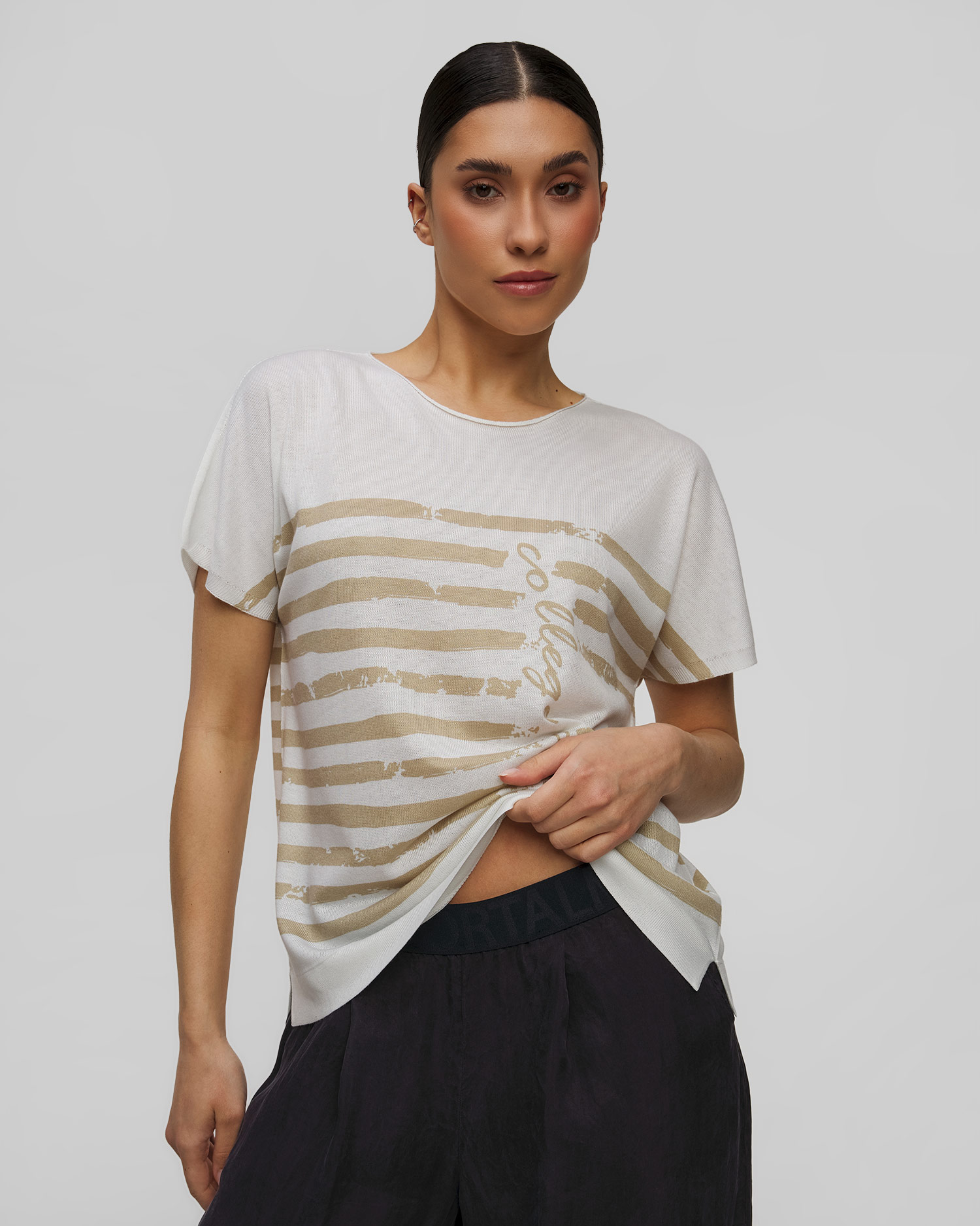 Pull à manches courtes pour femmes Sportalm
