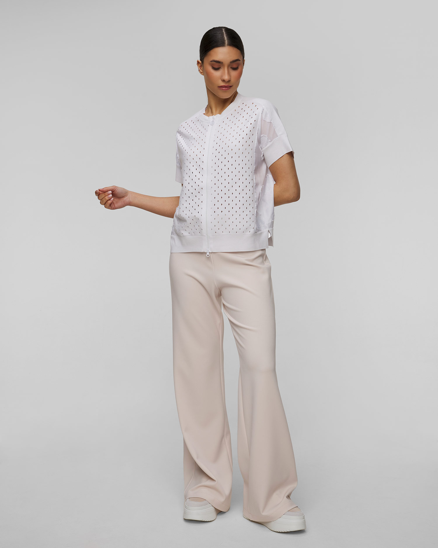Blouse avec viscose blanche Sportalm