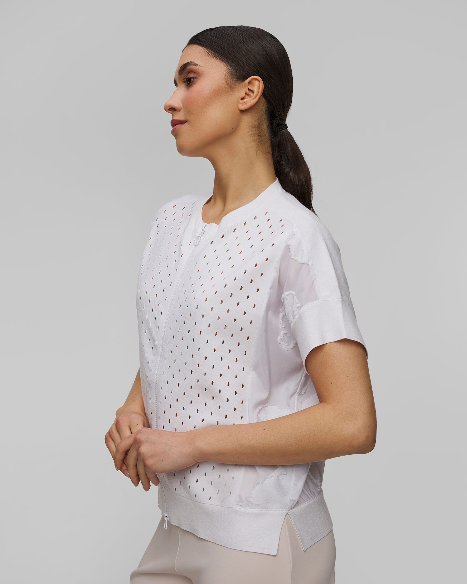 Camicetta bianca con viscosa Sportalm