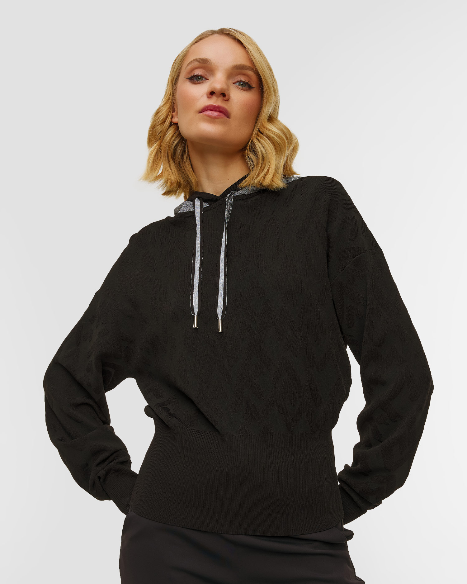 Women's black knitted sweatshirt Sportalm