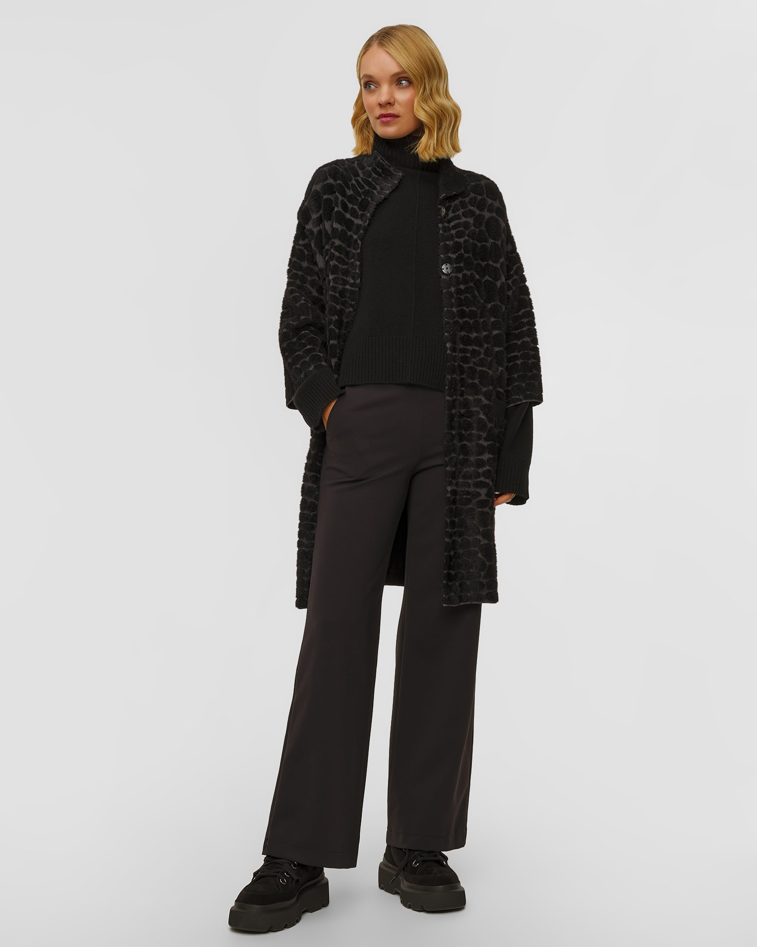 Manteau noir pour femmes Sportalm