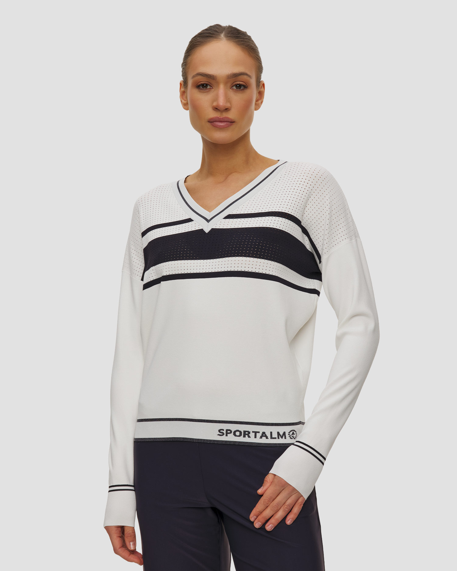 Sweter z wiskozy damski Sportalm