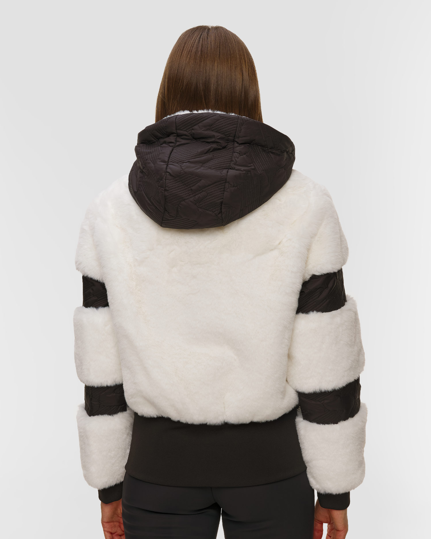 Sportalm Skijacke aus Kunstfell in Weiß