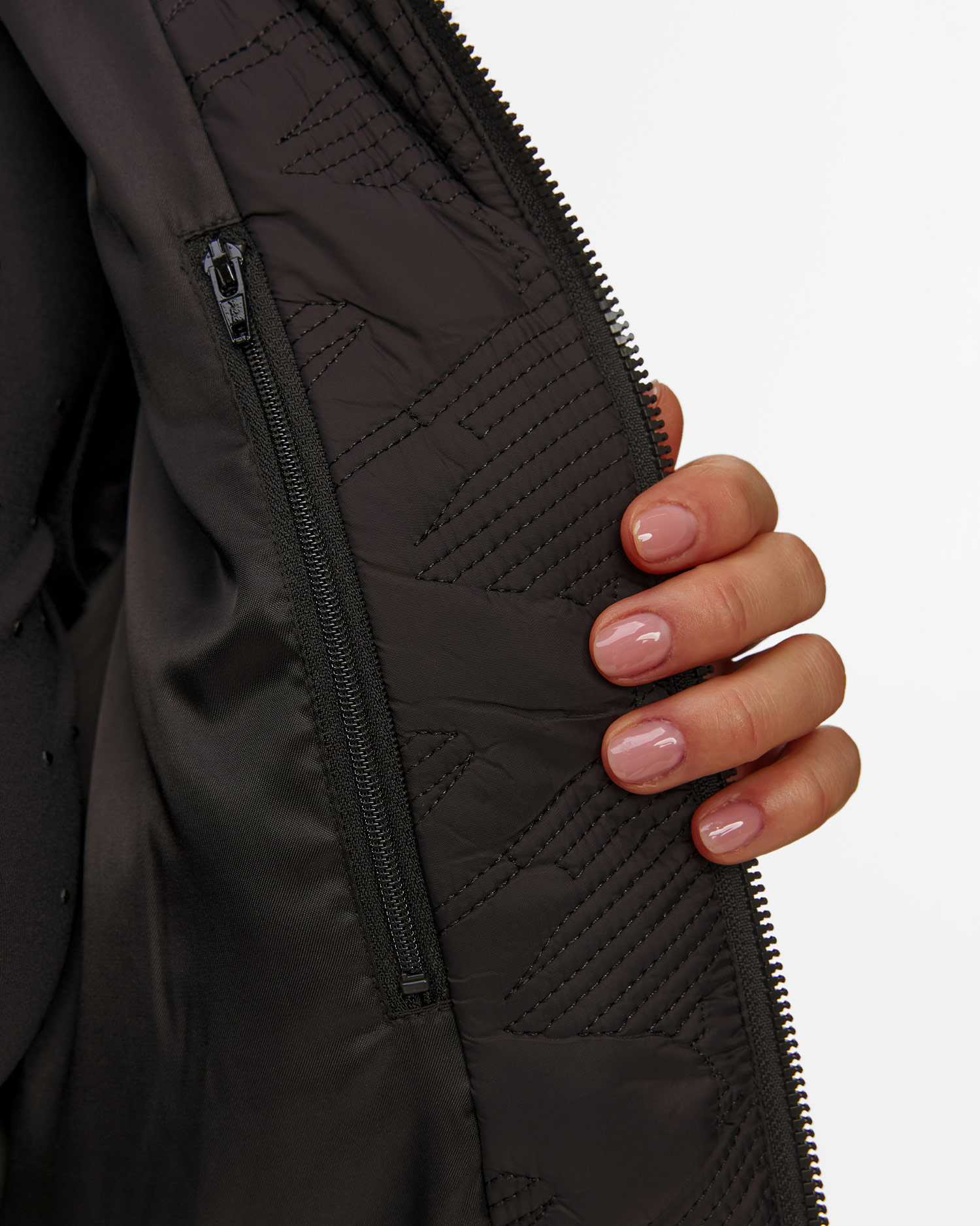 Sportalm Skijacke aus Kunstfell in Schwarz