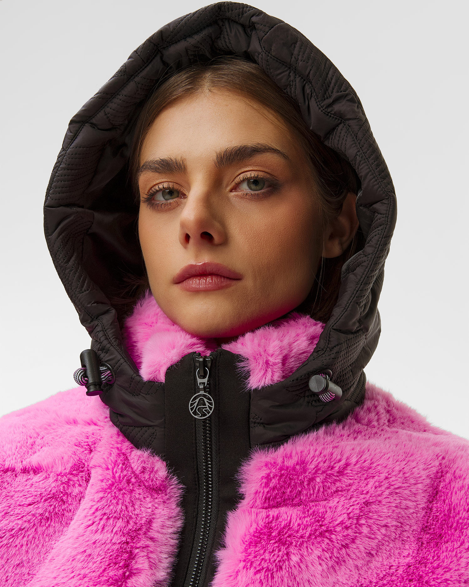 Sportalm Skijacke aus Kunstfell in Pink
