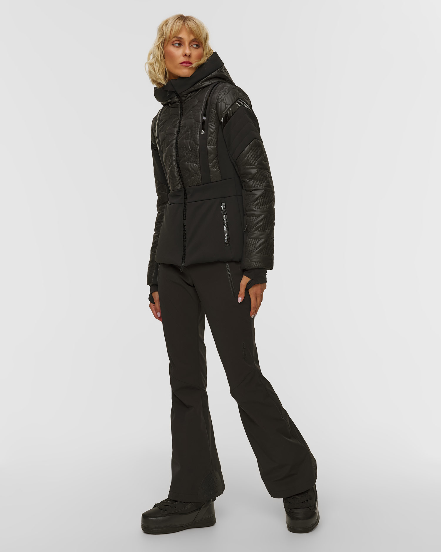 Women's black ski jacket Sportalm