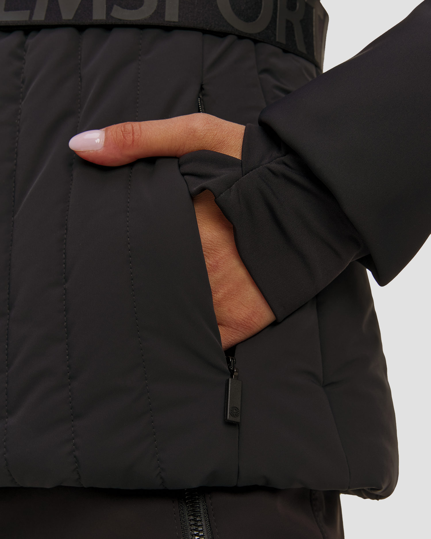 Women's black ski jacket Sportalm