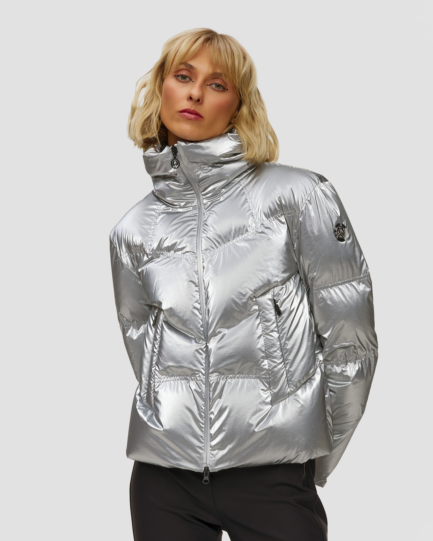 Women's silver ski jacket Sportalm