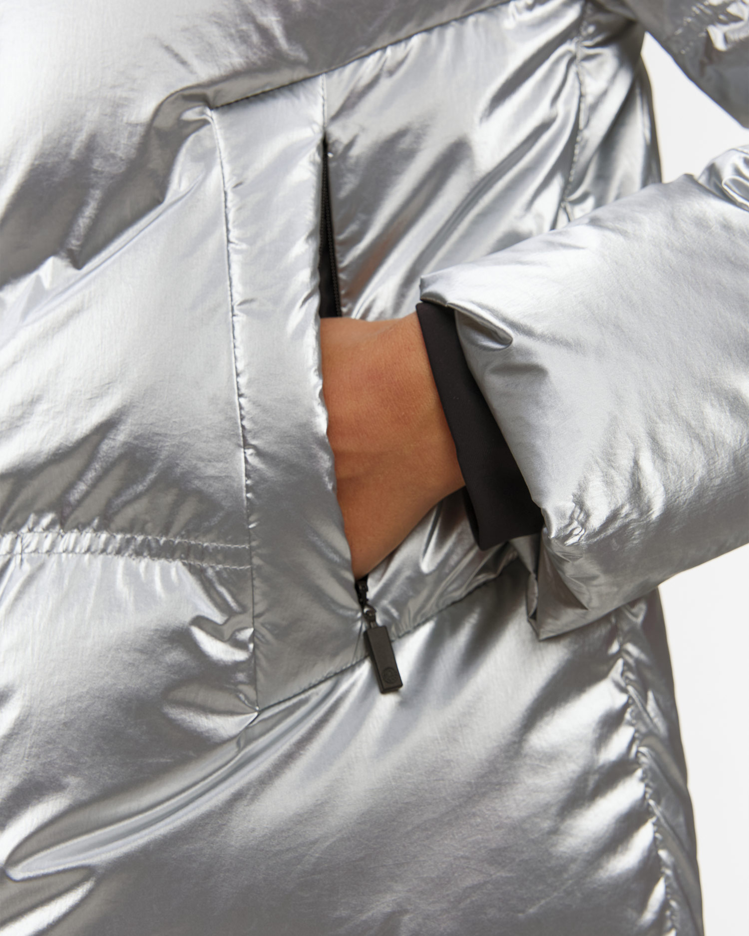 Women's silver ski jacket Sportalm