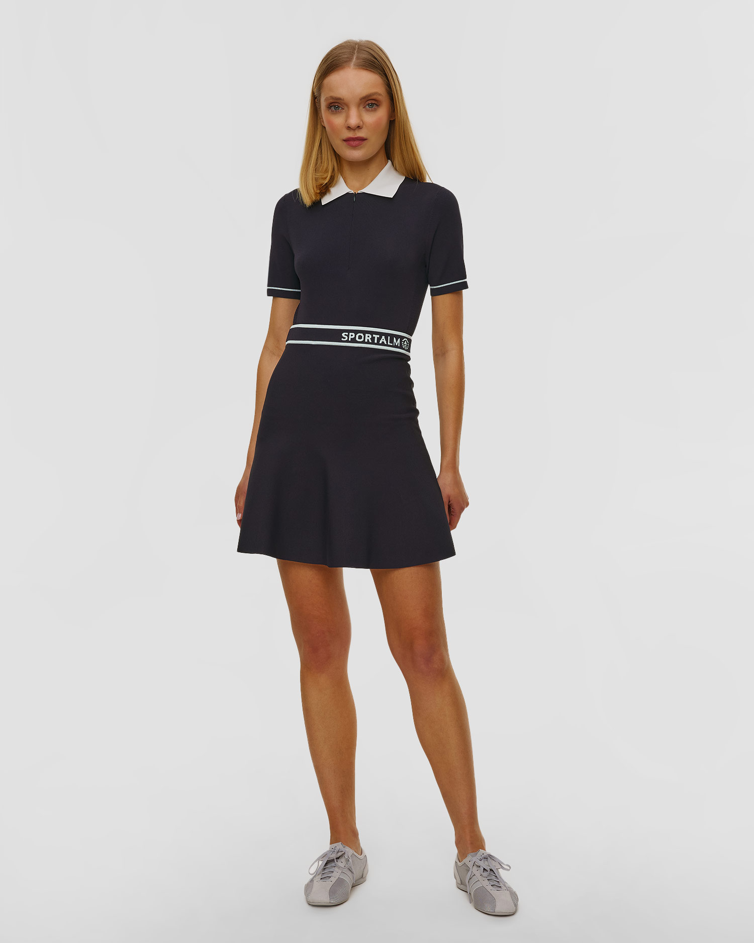 Sportalm Damen-Sportrock aus Viskose in Marineblau