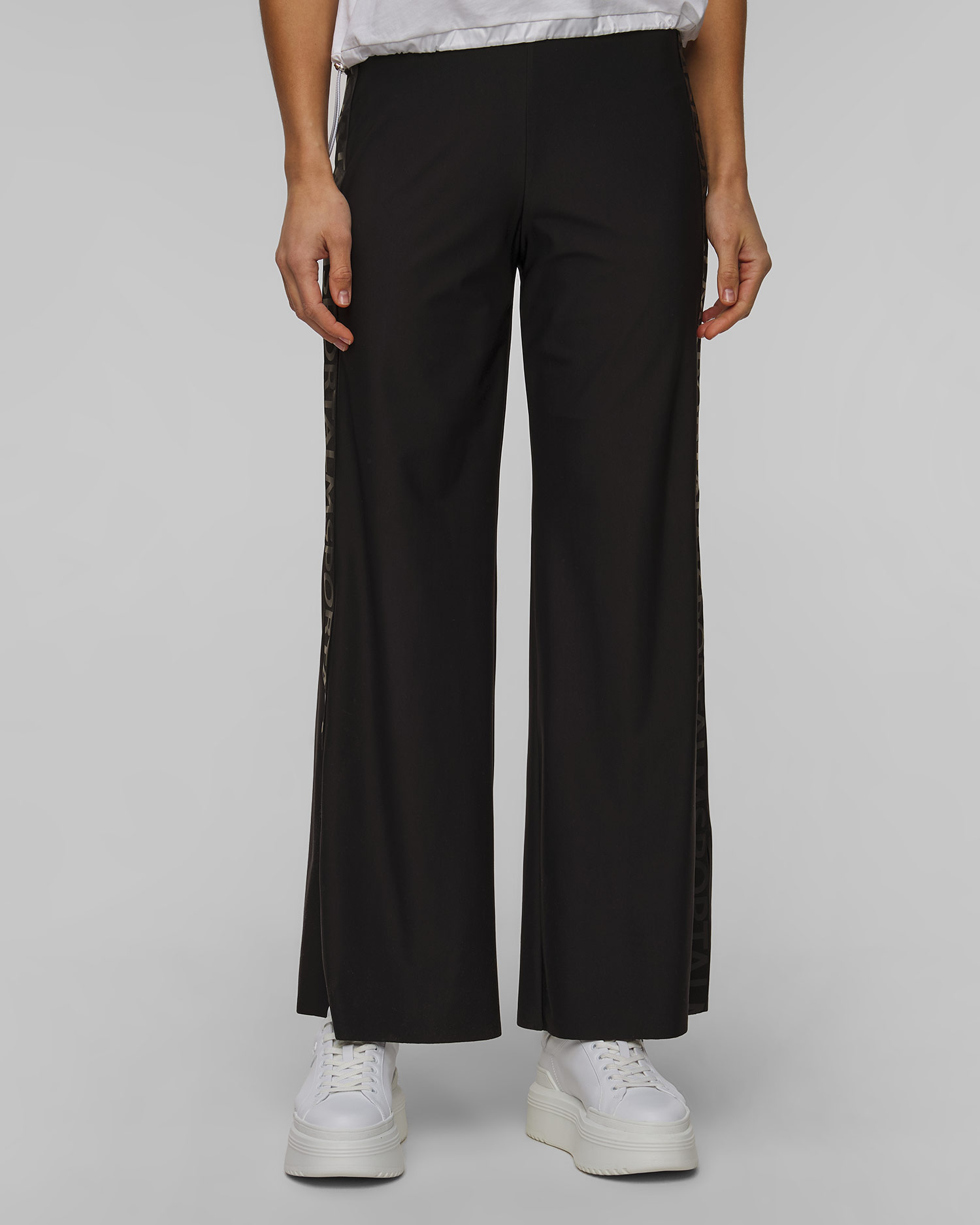 Czarne spodnie damskie Sportalm 