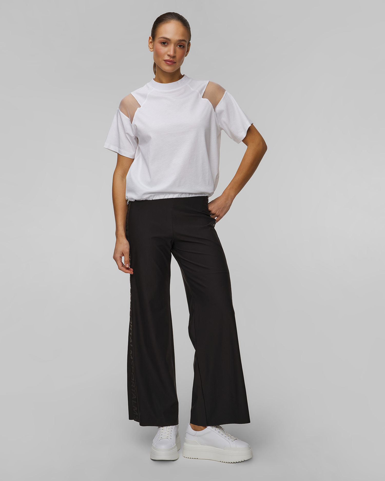 Czarne spodnie damskie Sportalm 