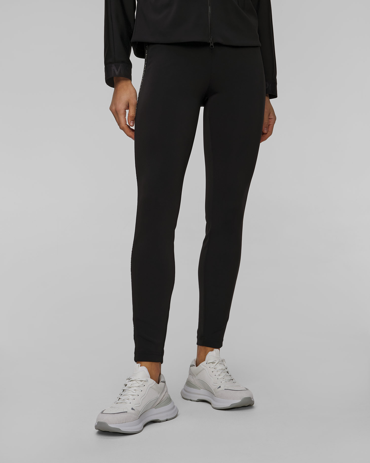 Czarne leginsy damskie Sportalm