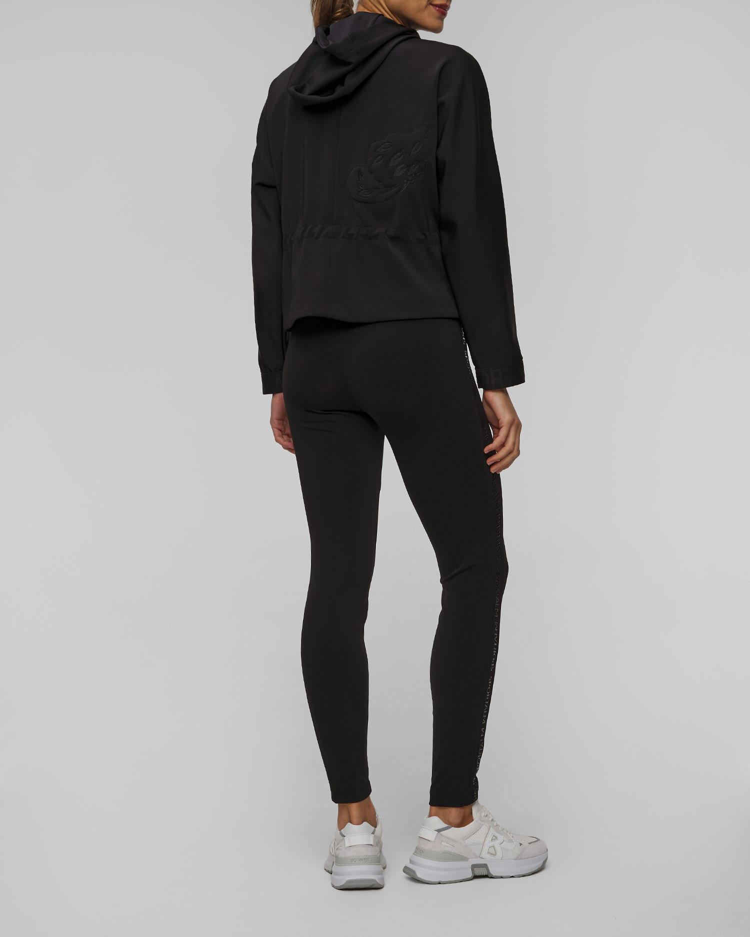 Czarne leginsy damskie Sportalm