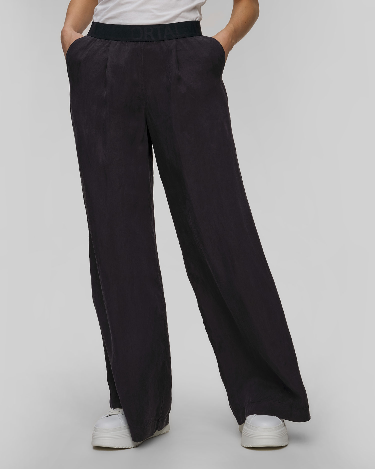Women's navy blue viscose trousers Sportalm