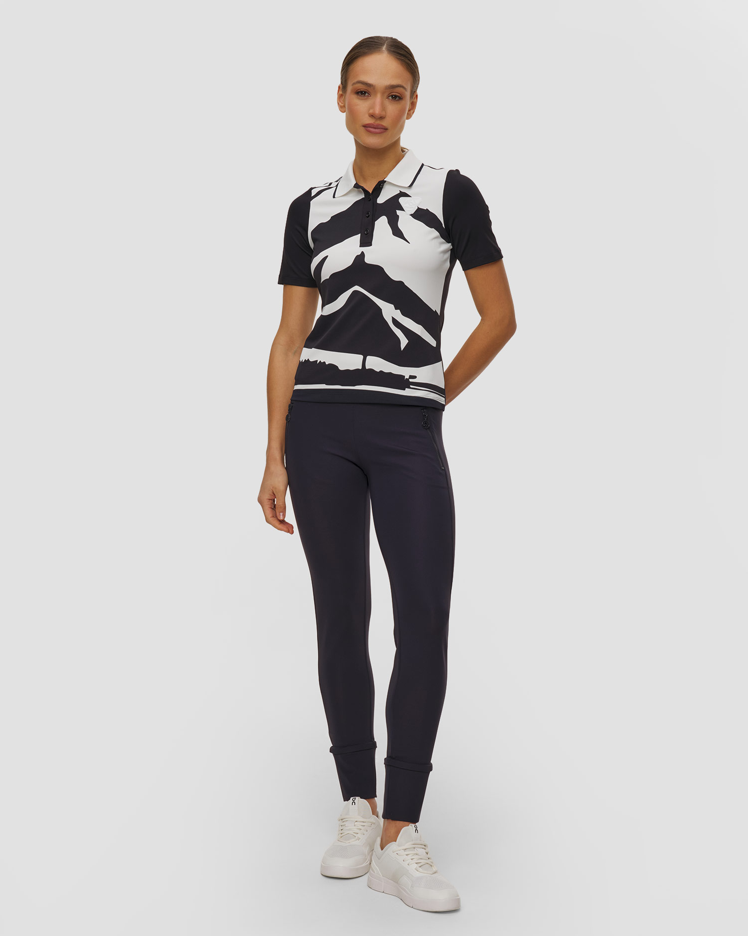Granatowe legginsy damskie Sportalm