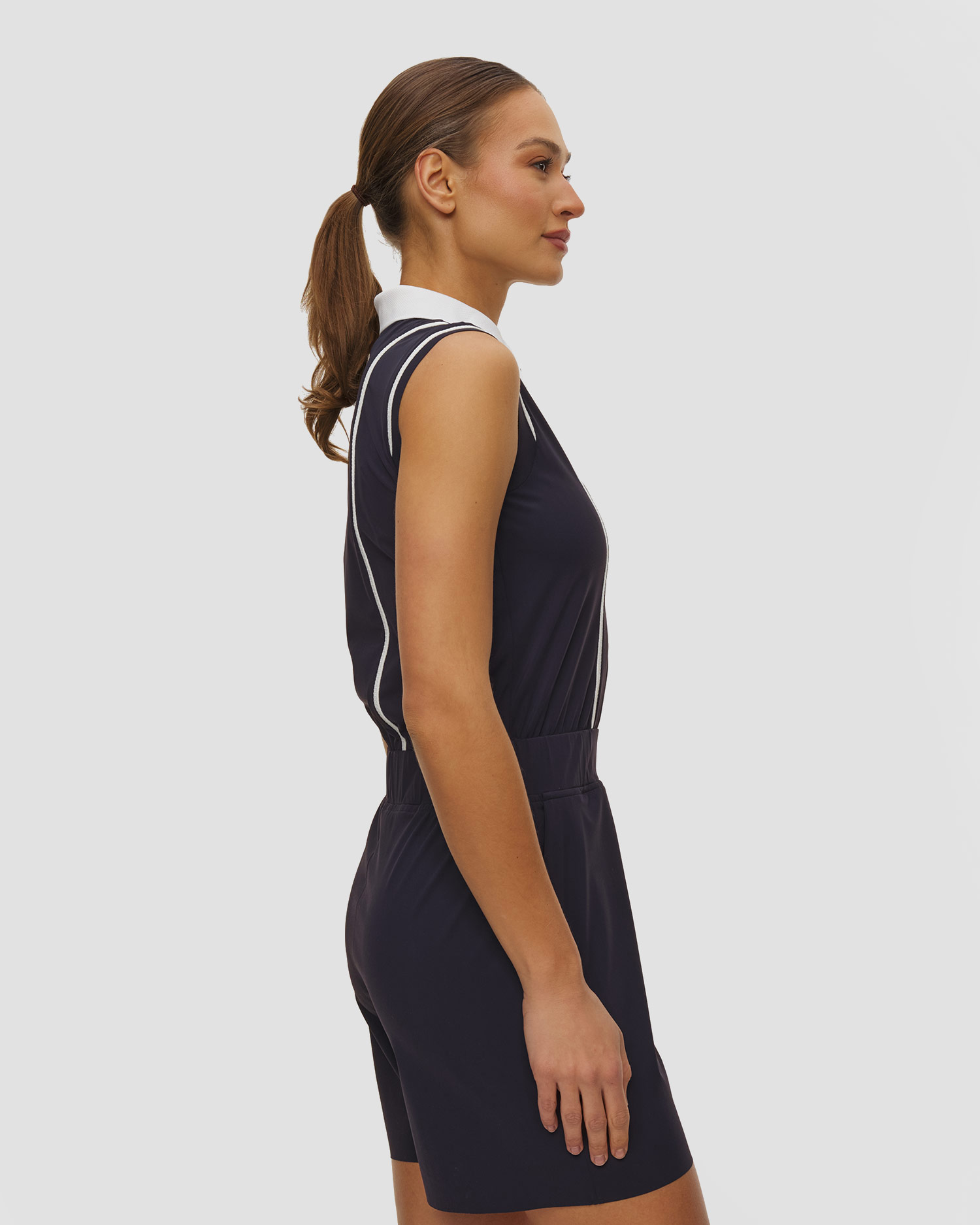 Granatowy krótki kombinezon damski Sportalm