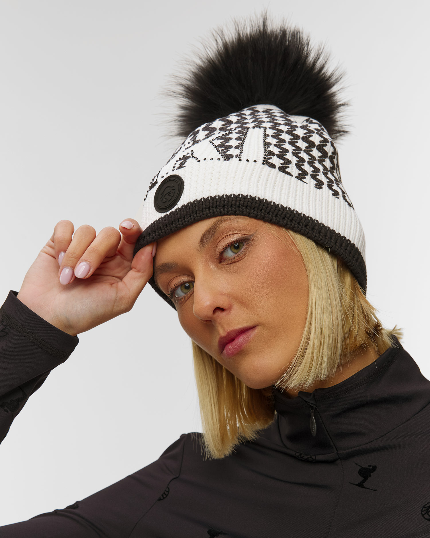 Căciulă cu pompon de iarnă pentru femei Sportalm